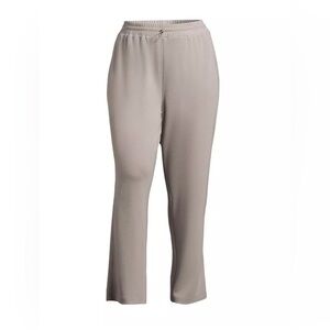 AVIA Pull On Athlesure Pants Size 1X 16W-18W Womens Side Pockets Taupe New